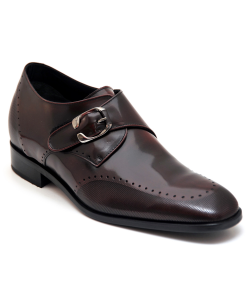 Soy Alto: Zapatos con alzas para ser más alto 7 cm. Madrid burdeos